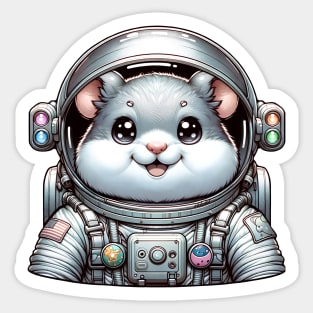 Hamster Astronaut Sticker